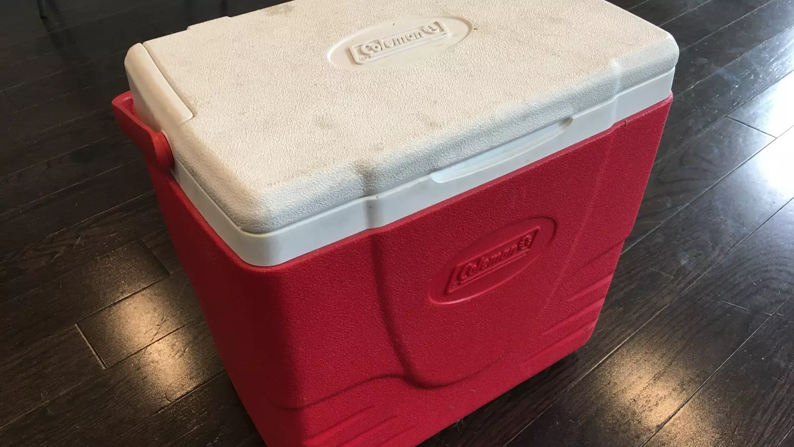 Hard-sided cooler for camping