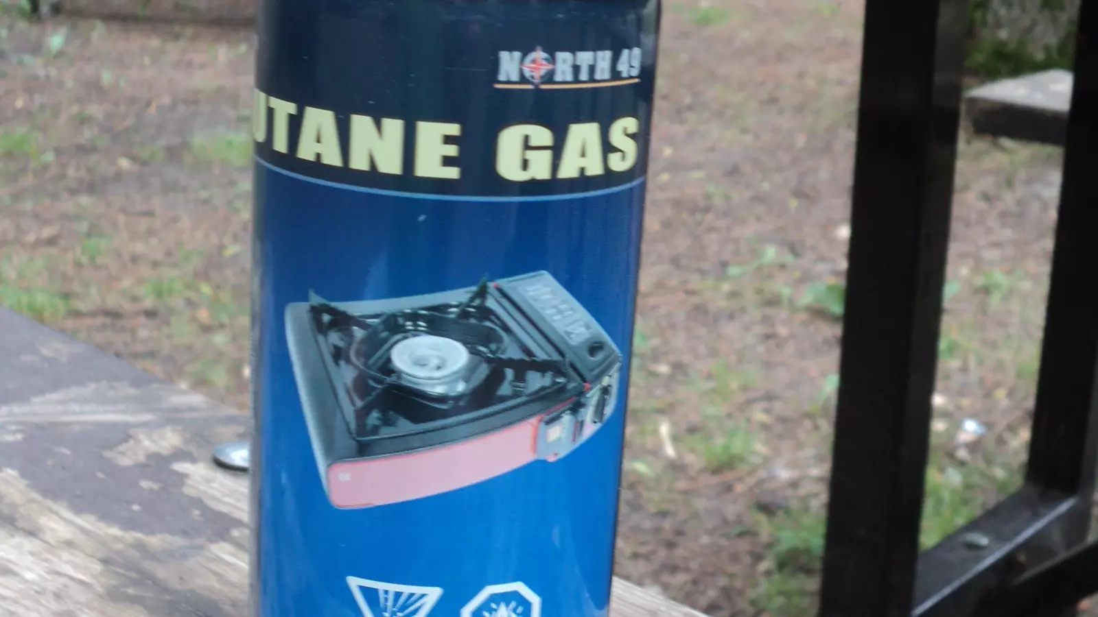 Butane fuel canister designed for a compatible cassette stove