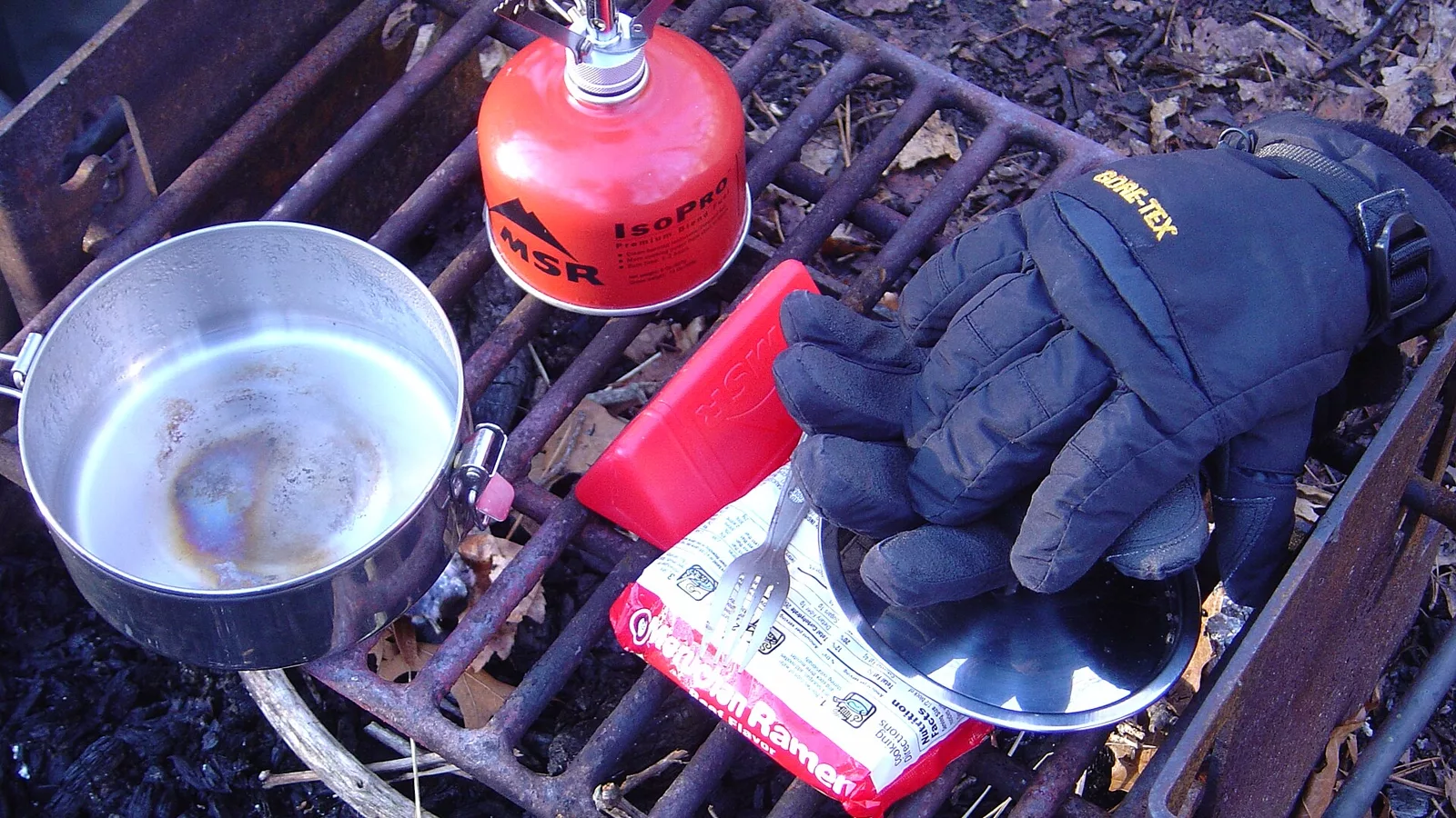 Backcountry cooking setup