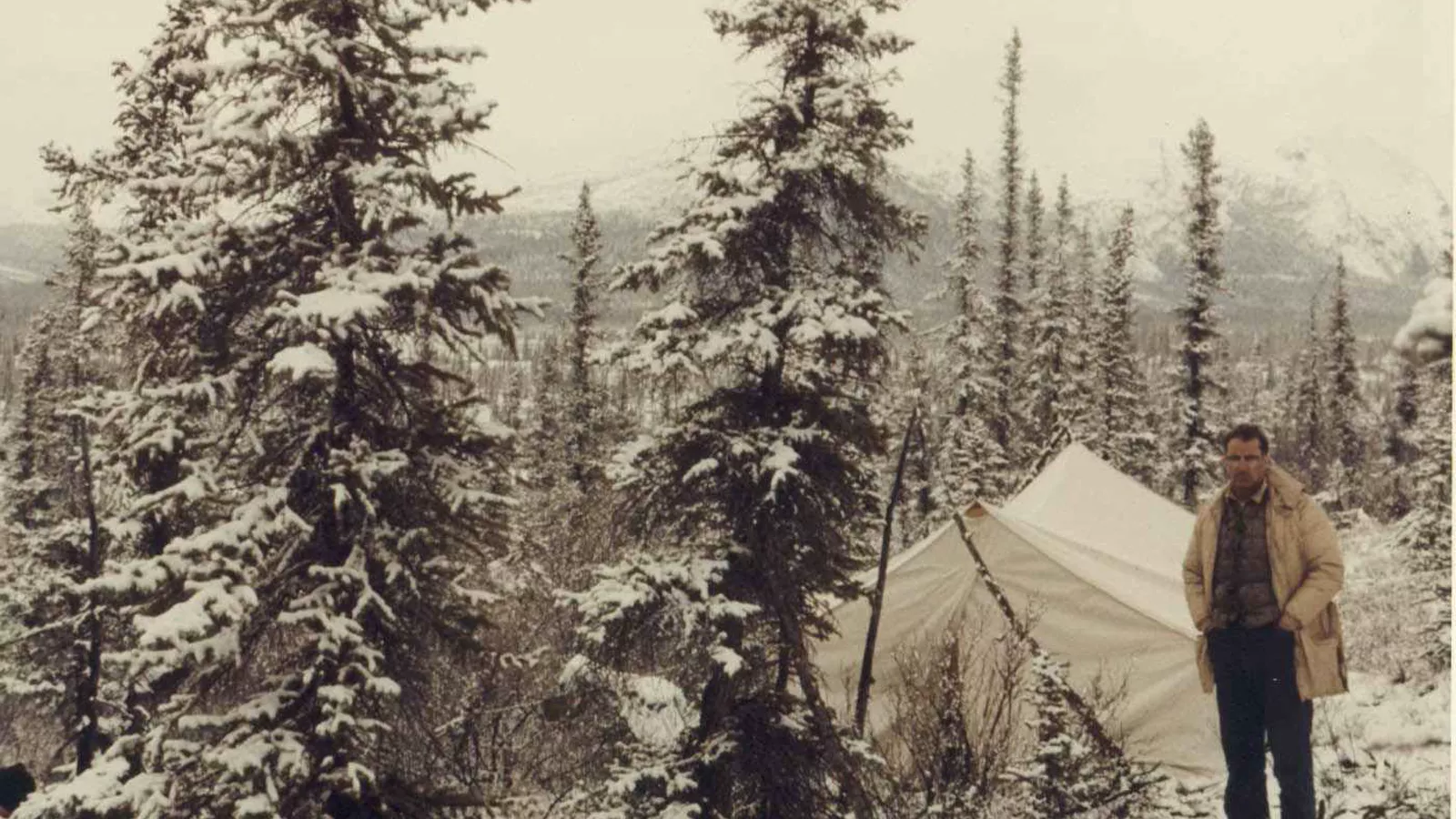 A winter campsite requires conservative ground insulation